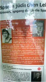 Gedenktafel mit Informationen über die Familie Zeller, Havelstraße 20