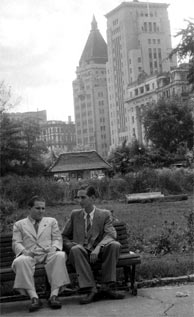 Horst (left) and Erwin Eisfelder in Shanghai