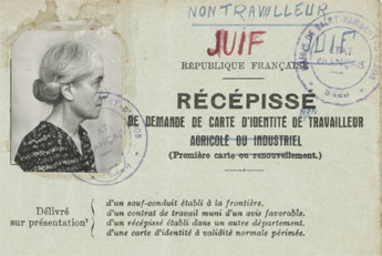 Excerpt from récépissé from Hedwig Roeder