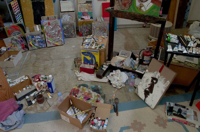 View into the Yellow Studio in L.A., 2007