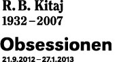 R.B. Kitaj (1932-2007). Obsessionen