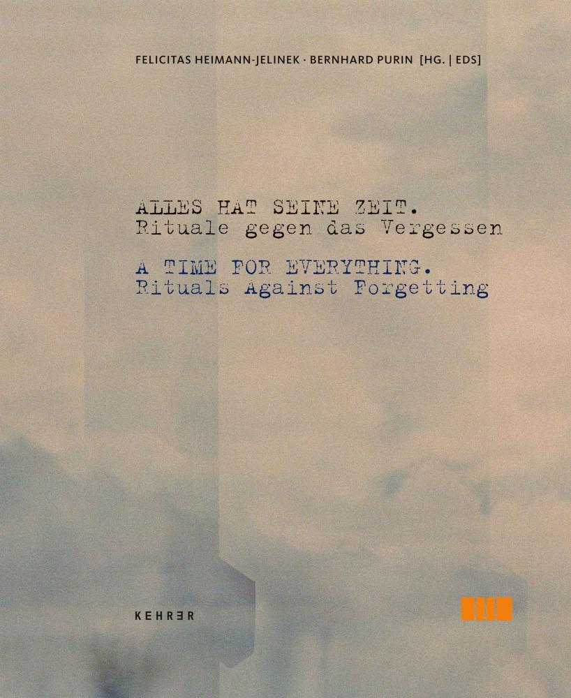 Catalogue Cover for the Exhibition "A time for Everything": a sky like atmosphere with text 