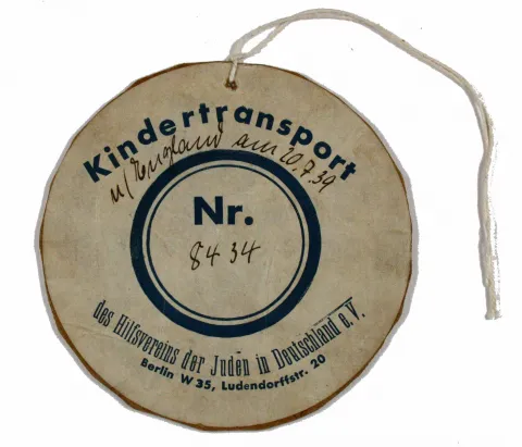 Cardboard number tag