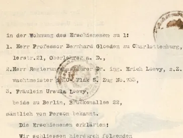 Adoption contract with stamps.