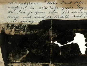 Letter with redactions.