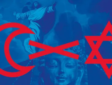 Logo of the lecture series with crescent and Star of David