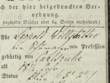 Page of the walking book.