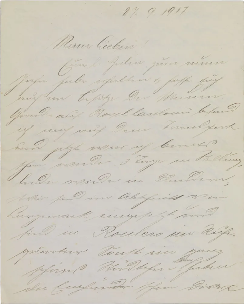 Letter, handwritten