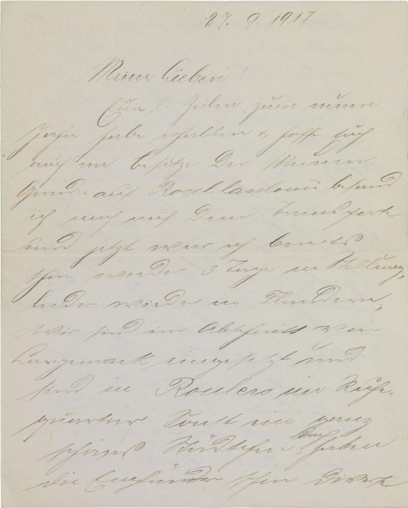 Letter, handwritten