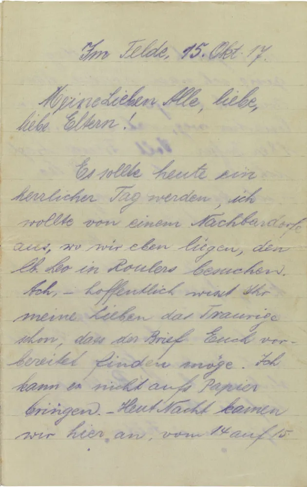 Letter: handwritten