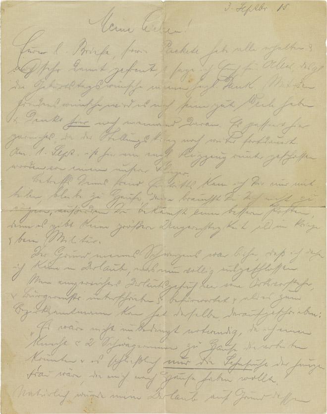 Letter, handwritten