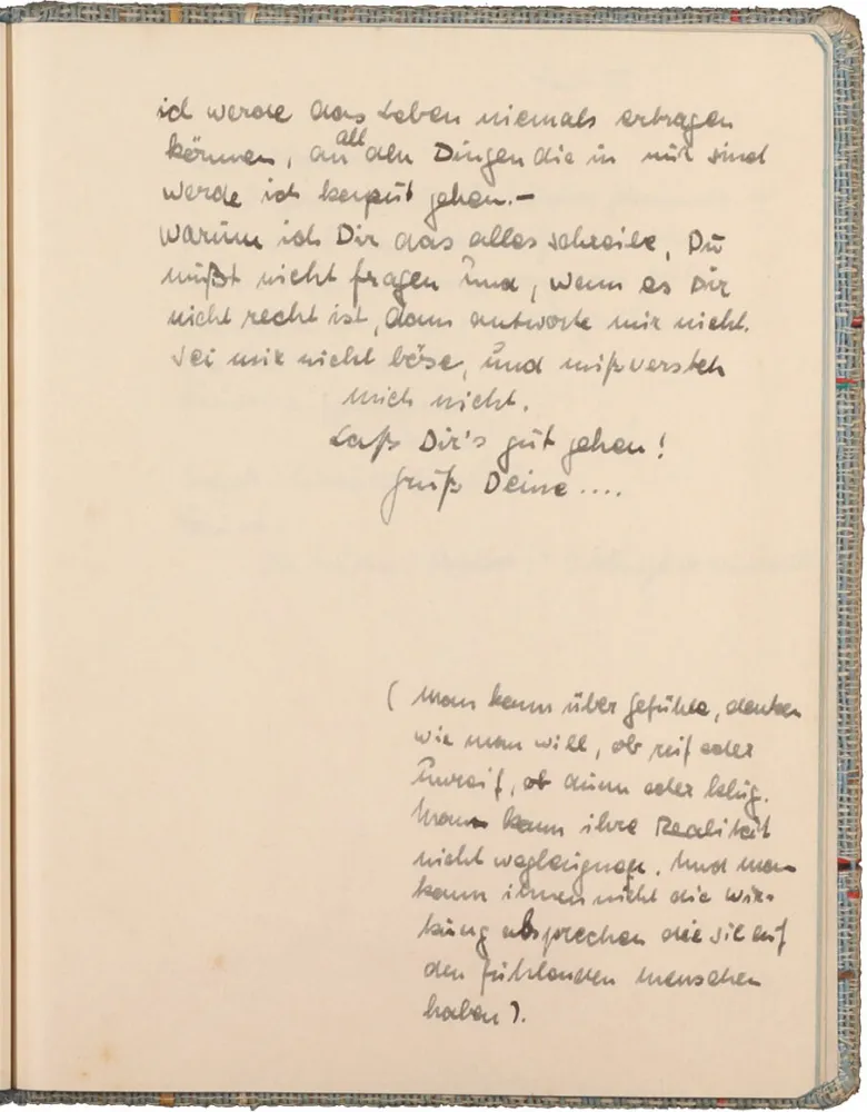 Text handwritten in ink