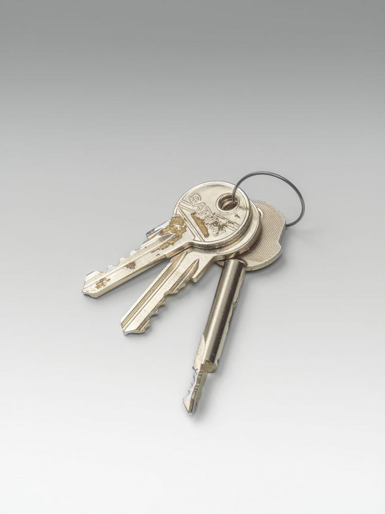 Object photography of ordinary looking bunch of keys