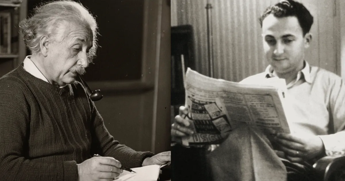 A man who writes and a man who reads sit next to each other
