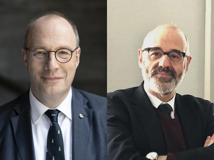 Portrait photos of the two lecturers Prof. Marschkies and Prof. Krochmalnik