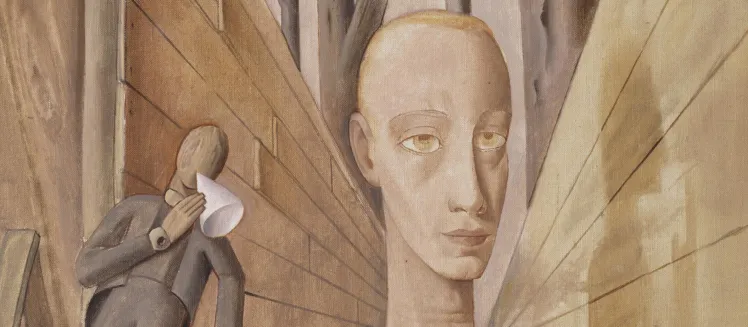 Detail from the painting “Loneliness” by Felix Nussbaum