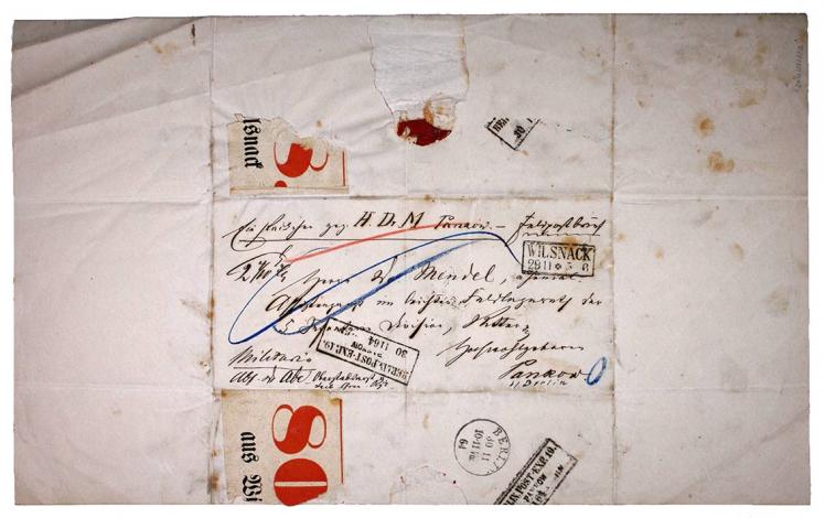 Letter from 19th century adressed to Emanuel Mendel